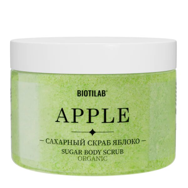 Сахарный скраб для тела Яблоко Плацентоль  300 мл