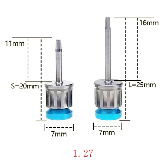 Стоматологическая отвертка Jumtop ICX ITI Dentium Osstem Anlylos, 2Pcs 1.27