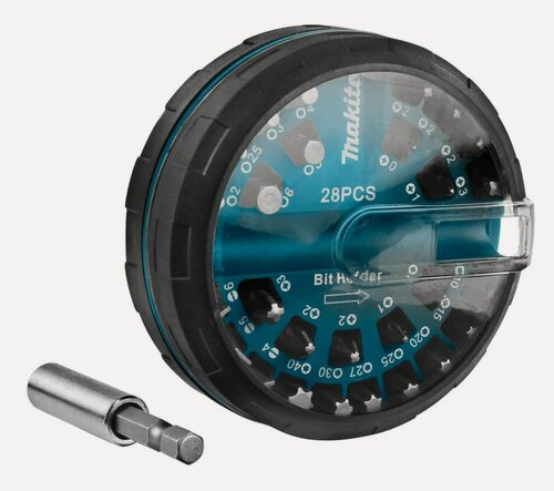 Изображение товара Набор бит Torsion 25 мм, с держателем, 28 шт Makita B-28911 в кейсе