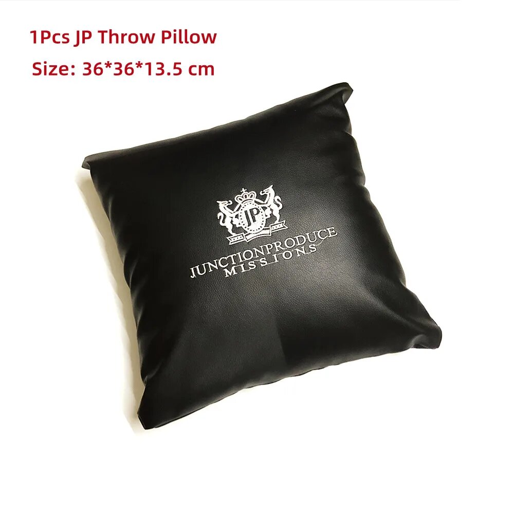 Подушки JP Junction Produce, черно-белая, отличная кожаная подушка для шеи, 1Pcs Throw Pillow