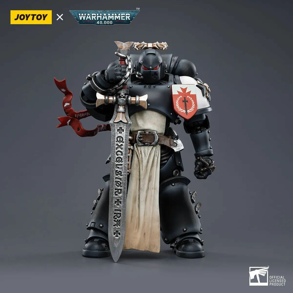 JOYTOY Боевой молот 40k 1:18 Маршал Черных Храмовников Примарис Меч Братьев и Чемпион Императоров