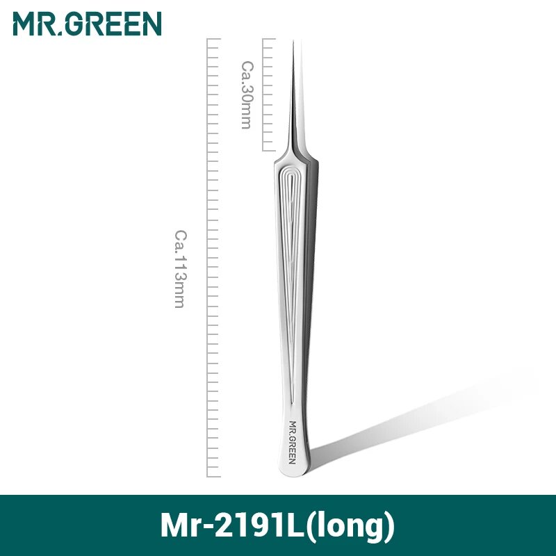 MR.GREEN Пинцет Mr-2191L (long)