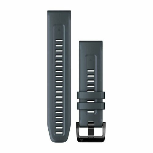 фото Ремешок для часов garmin quickfit 22 мм, watch bands granite blue silicone 010-13111-05