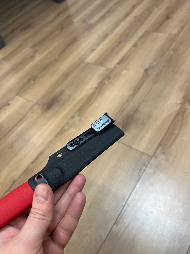 Клипса металлическая TUOTOWN CLIP-03, многофункциональная, сталь, черная матовая — фото 1