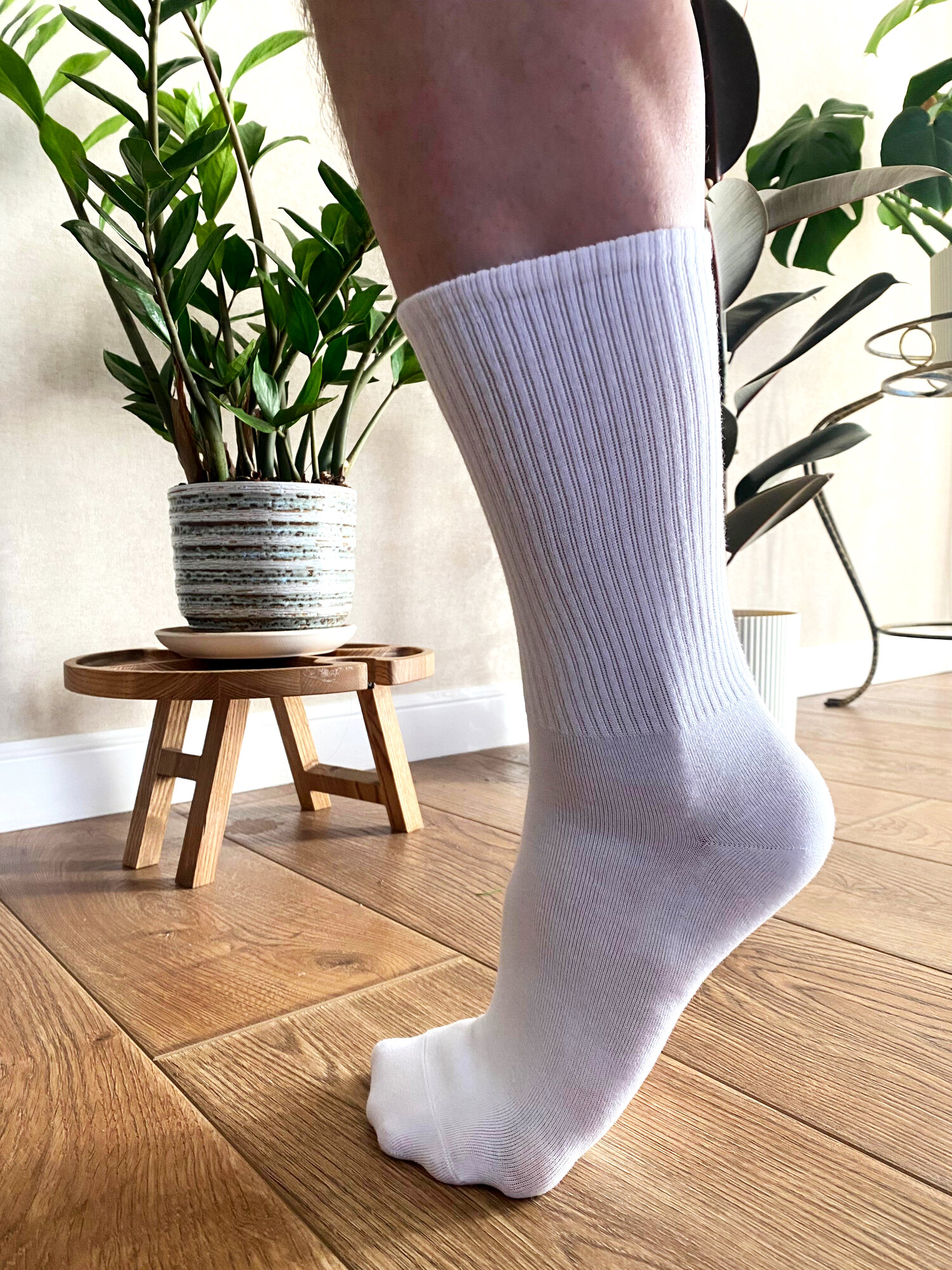 Носки Turkan Lux, комплект, 10 пар, размер 41-47, белый — фото 1