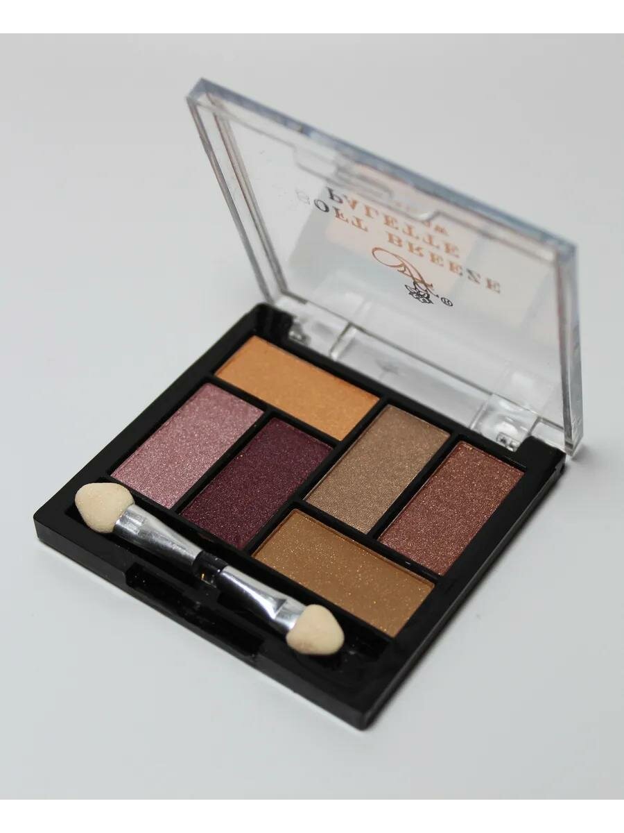 Тени для век FFleur "Soft Breeze Palette" EP06, 6 тонов с аппликатором, 6,5 г, оттенок 1 — фото 1