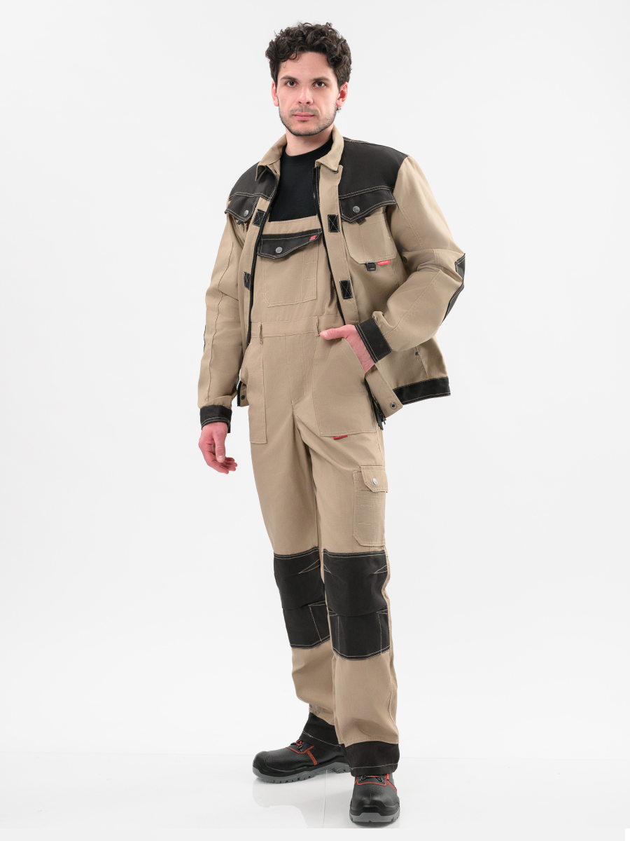 Костюм рабочий мужской "Вест-Ворк" спецодежда рабочая мужская, куртка и полукомбинезон р.44-46/170-176