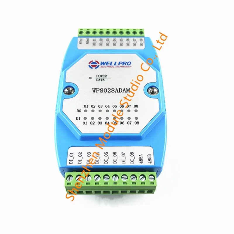 Модуль цифрового ввода и вывода, изолированный 8DI/8DO RS485 MODBUS RTU WP8028ADAM NPN