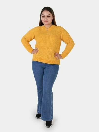 Свитер размер One Size, , горчичный — фото 1