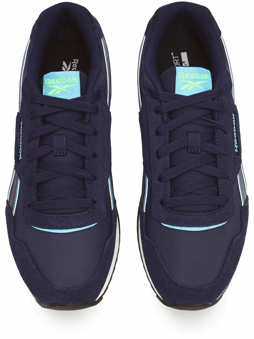 Кроссовки Reebok Glide Ripple Clip, полнота F, размер 10,5 US, голубой, синий, зеленый — фото 1