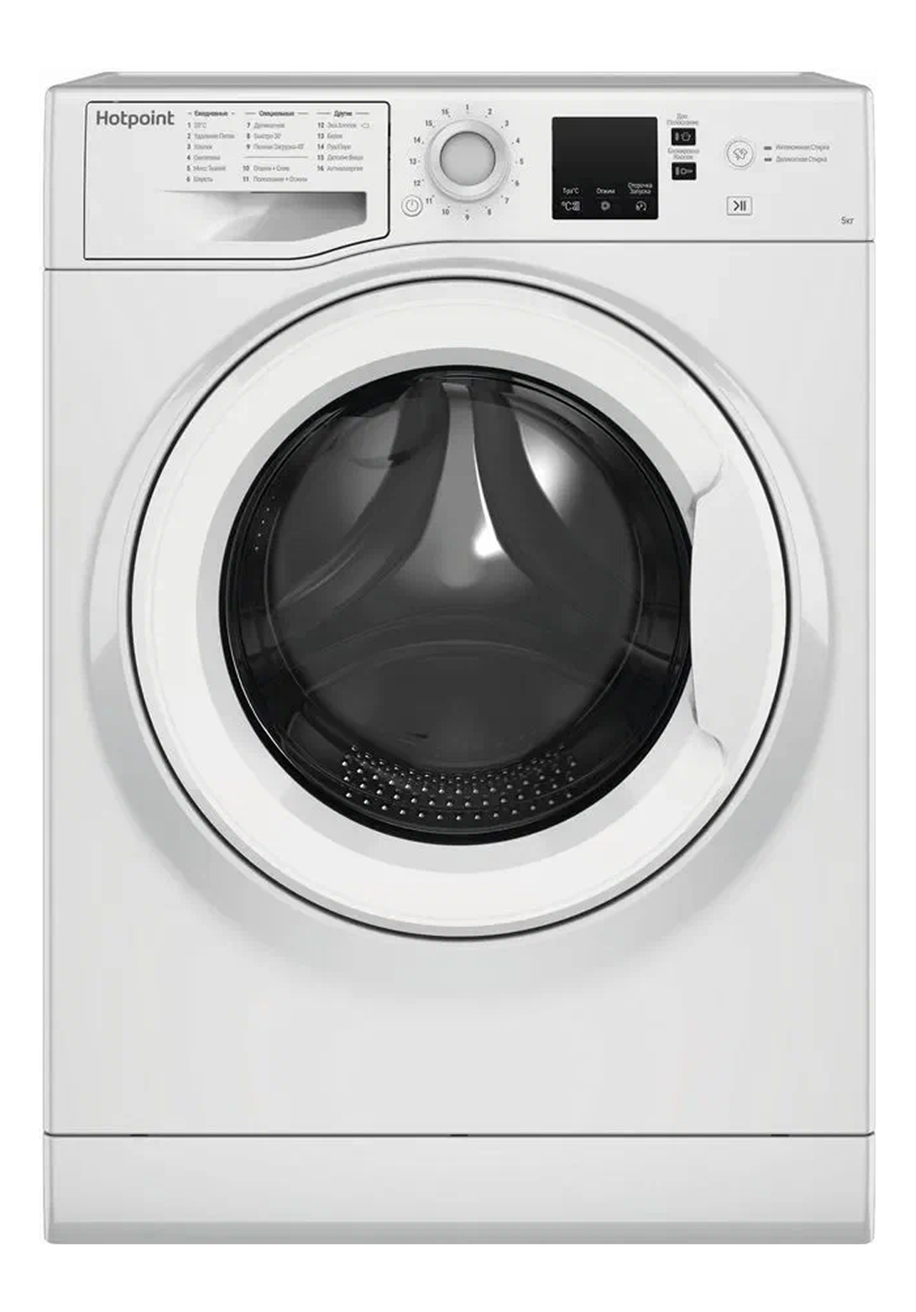 Стиральная машина Hotpoint NUS 5015 H RU, класс А, загрузка до 5 кг