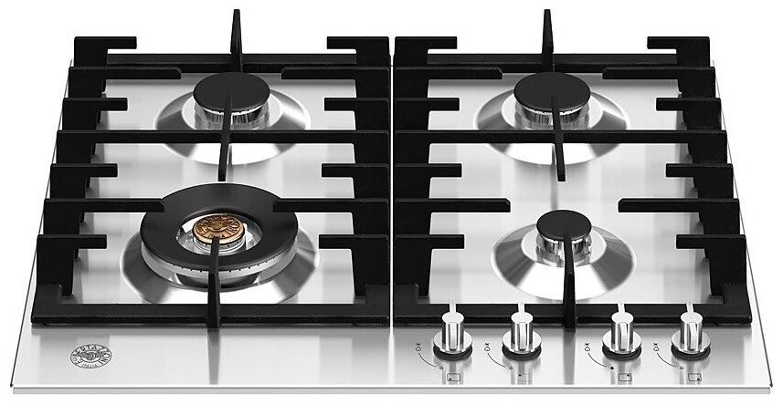 фото Варочная панель Bertazzoni P604LMODX газовая, нержавеющая сталь
