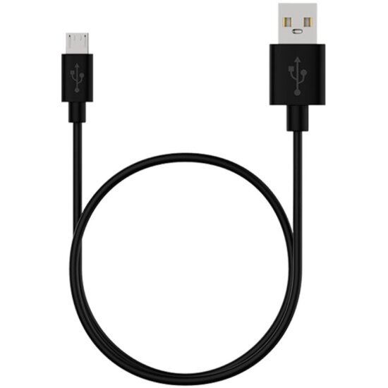 Кабель Maxvi MC-A01 UP USB-A - microUSB, 3 A, 1 м, черный