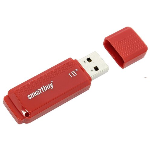 Память Smart Buy "Dock" 16GB, USB 2.0 Flash Drive, красный