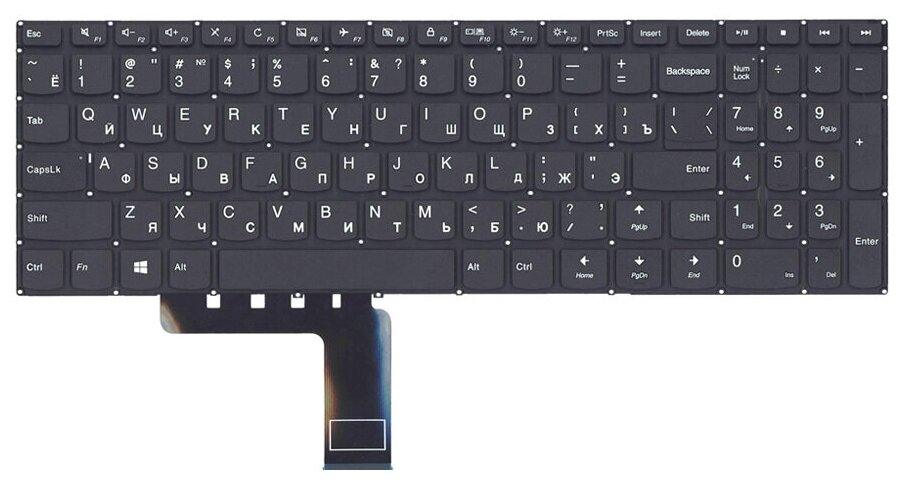 Клавиатура keyboard PM5L -RUS для ноутбука Lenovo IdeaPad 510-15IKB 510-15ISK 310-15ABR 310-15IAP 310-15ISK 310-15IKB V310-15ISK черная 630₽
