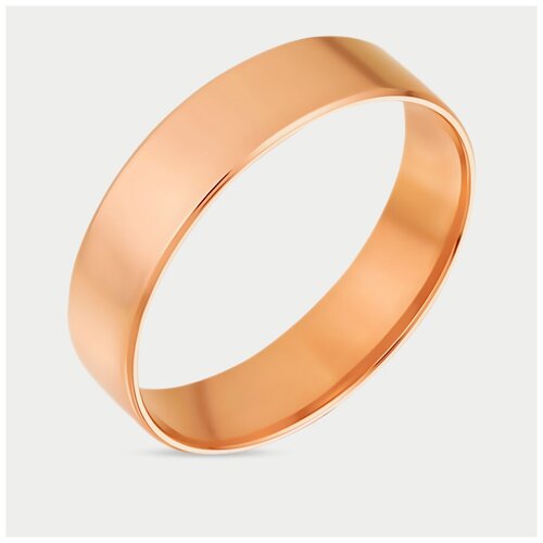 фото Кольцо обручальное из розового золота без вставок (арт. ке17005) (20,5 / 3,38 / 4500000236110) gold center