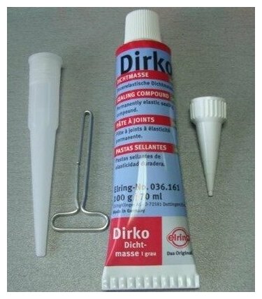 Герметик Прокладочный Термостойкий Силиконовый Dirko Grey 70ml Elring арт 036161