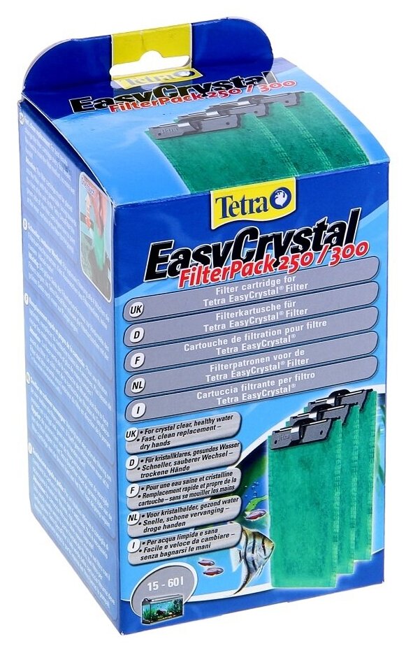 Сменные картриджи для фильтра Tetra EasyCrystal FilterPack 250/300 (3 шт.) - фотография № 3