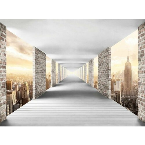 Моющиеся виниловые фотообои Галерея 3D, 350х260 см
