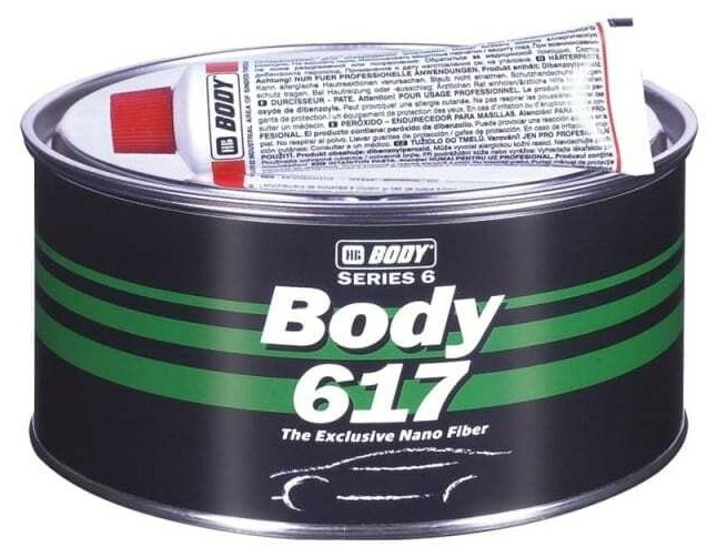 Шпатлевка HB BODY 617 NANO FIBER POLYESTER FILLER (1,8кг)