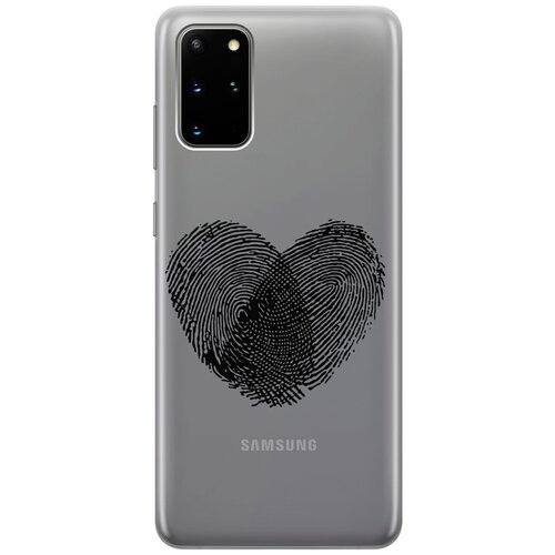 Силиконовый чехол с принтом Lovely Fingerprints для Samsung Galaxy S20+ / Самсунг С20 Плюс силиконовый чехол с принтом lovely fingerprints для samsung galaxy s20 ultra самсунг с20 ультра