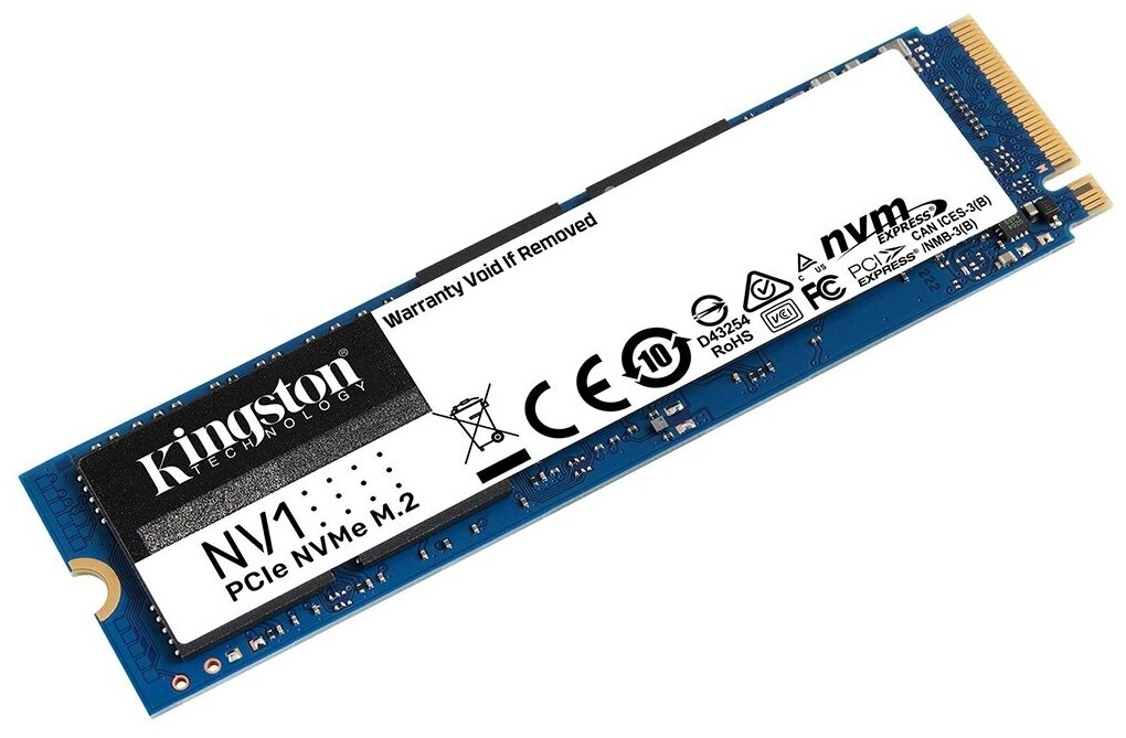 Твердотельный накопитель Kingston 2000GB NV1 M2 2280 NVMe RW 21001700MBs 480TBW SNVS2000G