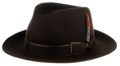 Шляпа STETSON, размер 59, коричневый