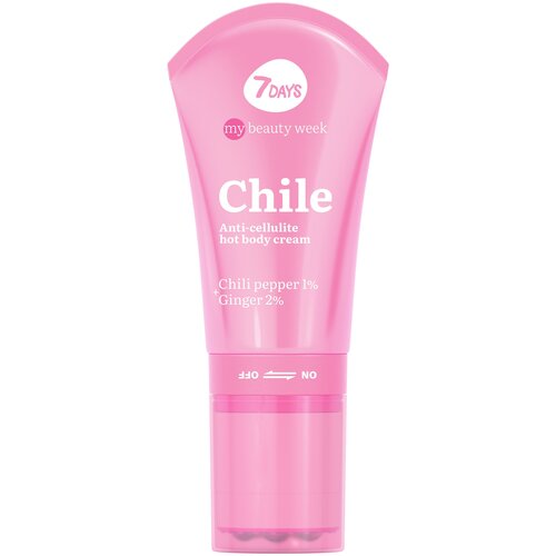 7DAYS MY BEAUTY WEEK Крем для тела антицеллюлитный разогревающий CHILE, 130 мл