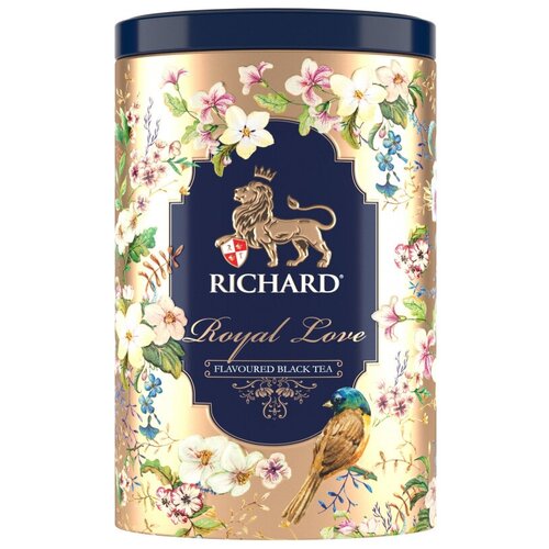 Чай Richard Royal Love черный, крупнолистовой,аромат., 80г , 3 шт.
