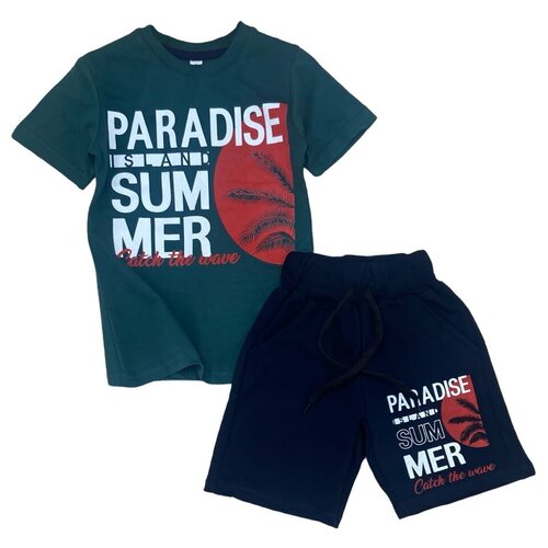 Костюм двойка на мальчика футболка и шорты 