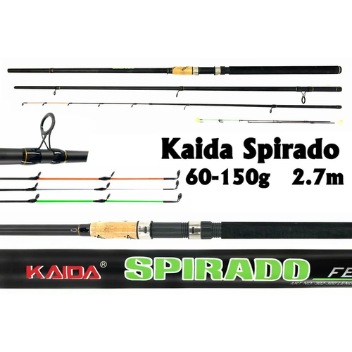 Удилище фидерное Kaida Spirado, тест 60-150гр, 2.7м