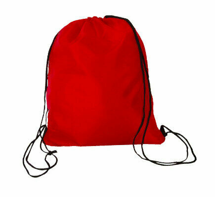 Мешок-сумка для обуви 42х33 см, прочный, на шнурке, красного цвета