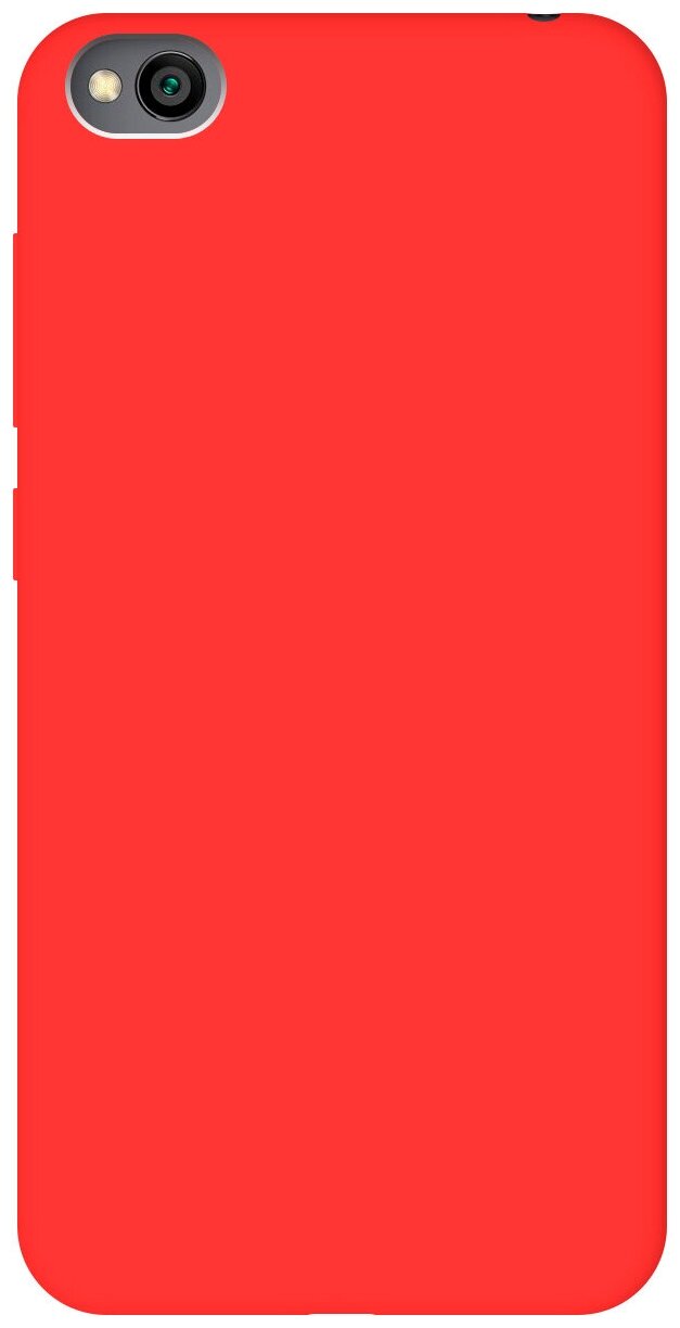 Матовый чехол на Xiaomi Redmi Go / Сяоми Редми Го Soft Touch красный