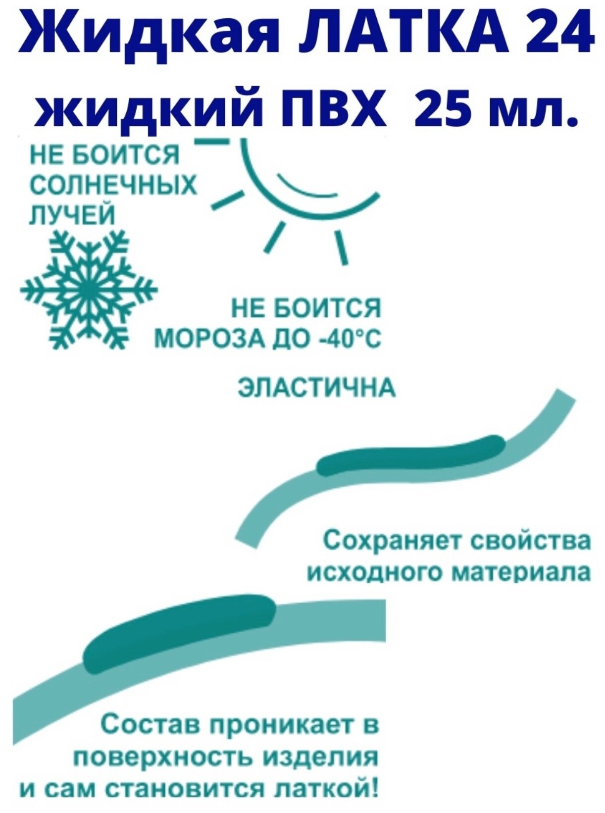 Ремкомплект для бассейнов и лодок ПВХ прозрачный, Жидкая латка, Жидкий ПВХ, заплатка, клей для бассейнов и лодок, для ремонта из ПВХ - фотография № 4