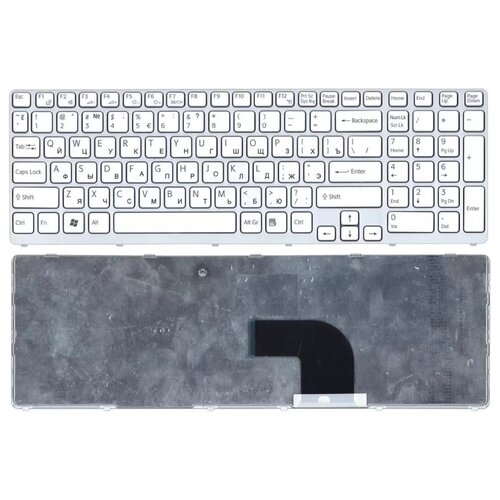 Клавиатура keyboard 149151211 для ноутбука Sony Vaio E15 E17 SVE15 SVE17 SVE1511B1RBRU3 SVE1512C1RBRU3 SVE1711Q1RBRU3 белая 1312₽