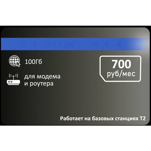 Интернет для модема 100гб 700р/мес.