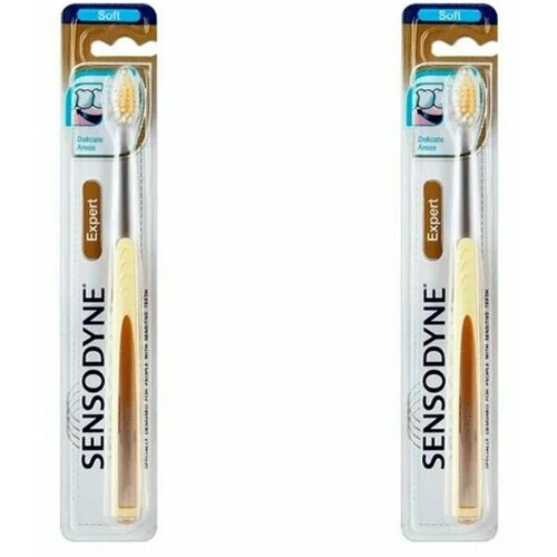 Зубная щетка, Sensodyne, Multicare, комплексная защита, 2 шт зубная щетка sensodyne multicare мягкая