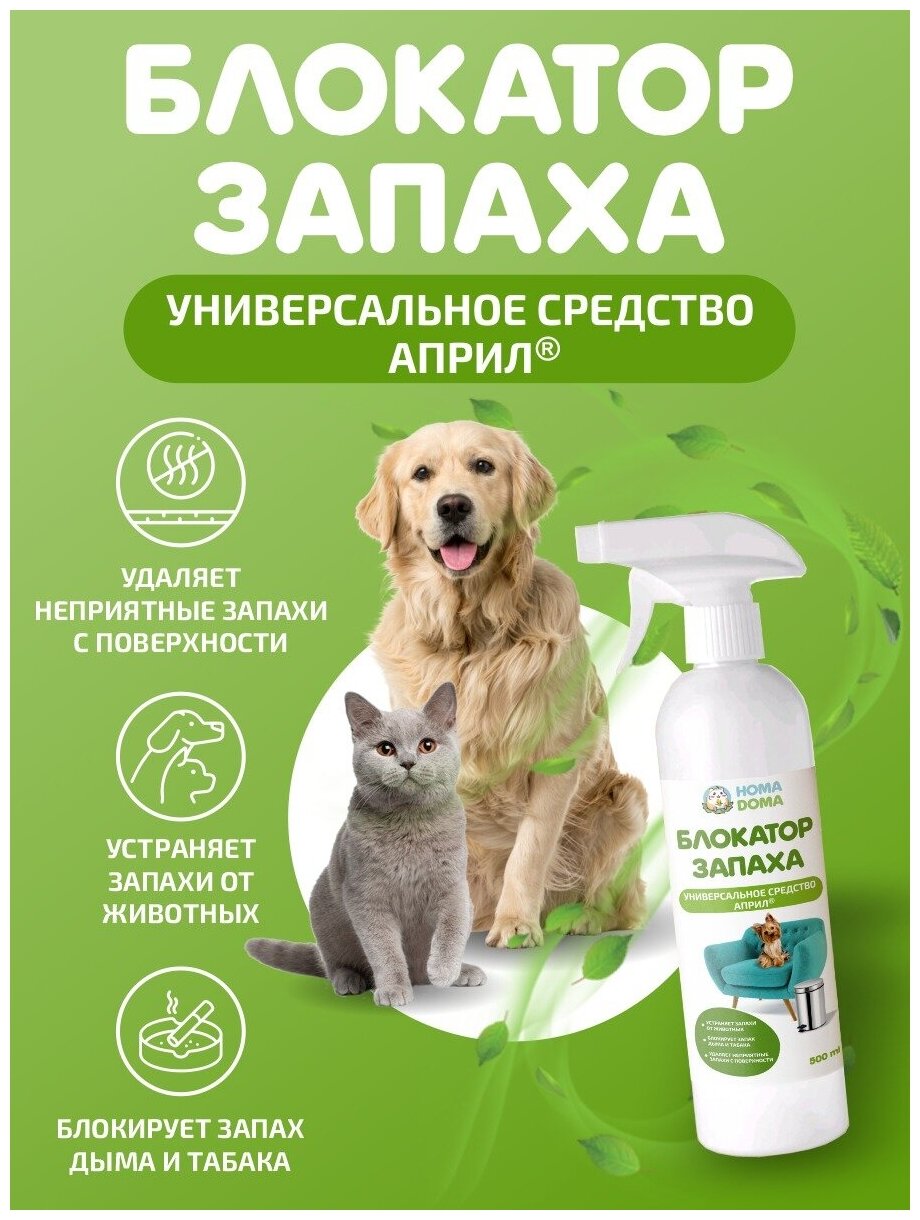 Средство для уборки за животными (собак и кошек), удаление запахов мочи, меток, 500 мл, аналог Лайна