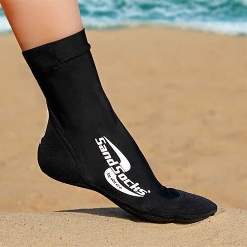 фото (2xs) vincere sand socks black носки для пляжного волейбола черный