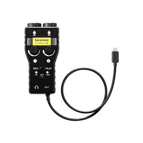 Адаптер Saramonic SmartRig+ Di, 2х XLR / 6.3 мм / 3.5 мм – Lightning