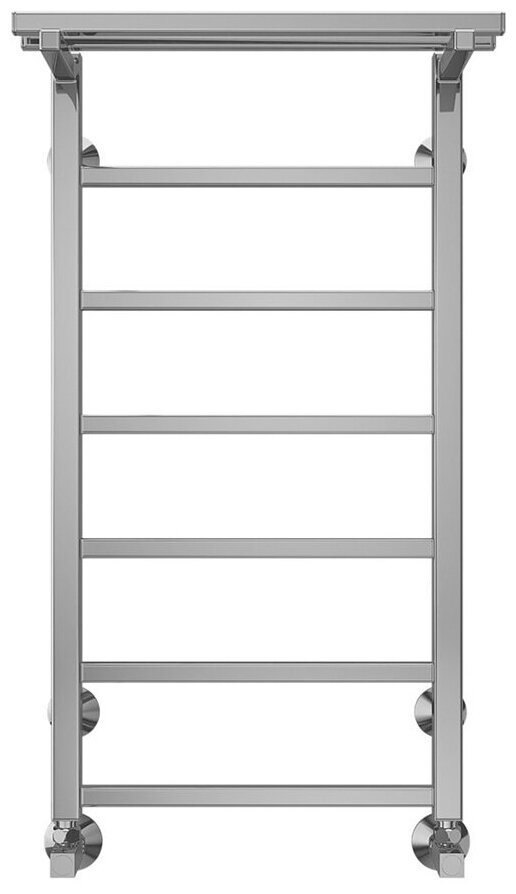 Полотенцесушитель водяной Terminus Контур П7, с перекладиной, 400 x 800 мм, хром