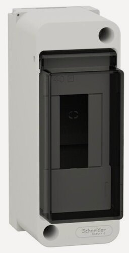 Изображение товара Бокс навесной Systeme Electric (schneider Electric) SCHNEIDER ELECTRIC Easy9 XS с прозрачной дверцей 2 мод, EZ9EAB102