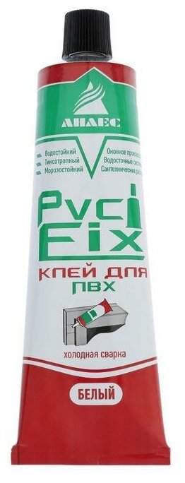 Клей "анлес" PVC FIX, белый, для ПВХ, 150 мл