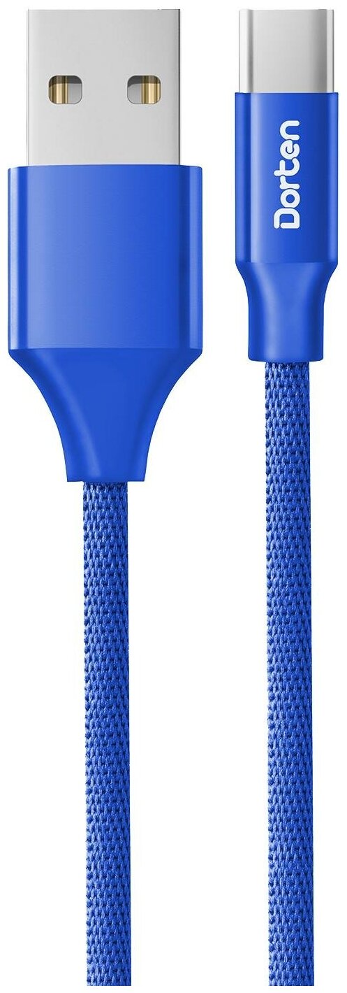 Кабель Dorten Lighting to USB cable: Canvas Series 1 meter (Navy/Синий)