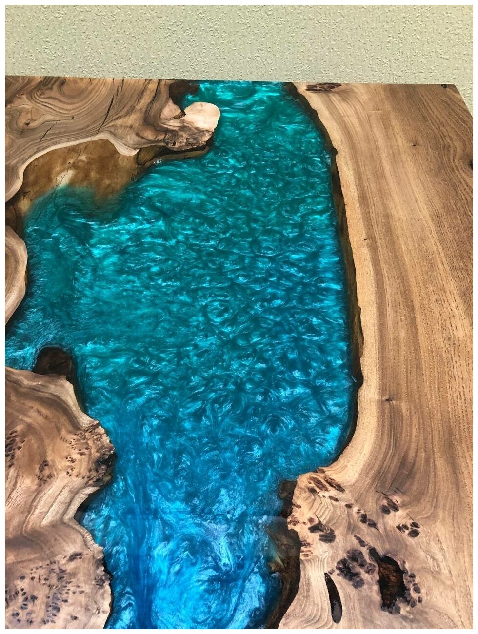 Стол из массива капового карагача. Обеденный стол в стиле лофт. Стол ...