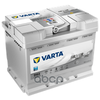 Аккумулятор Varta Silver Dynamic Agm 60 А/Ч Обратная R+ A8 (D52) 242X175x190 En680 А Varta арт. 560 901 068