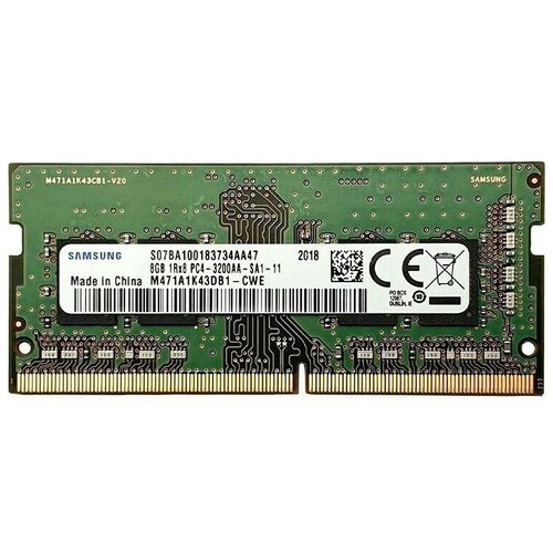 Оперативная память 8Gb DDR4 3200MHz Samsung SO-DIMM OEM память оперативная ddr4 samsung 8gb 3200mhz m471a1k43db1 cwed0