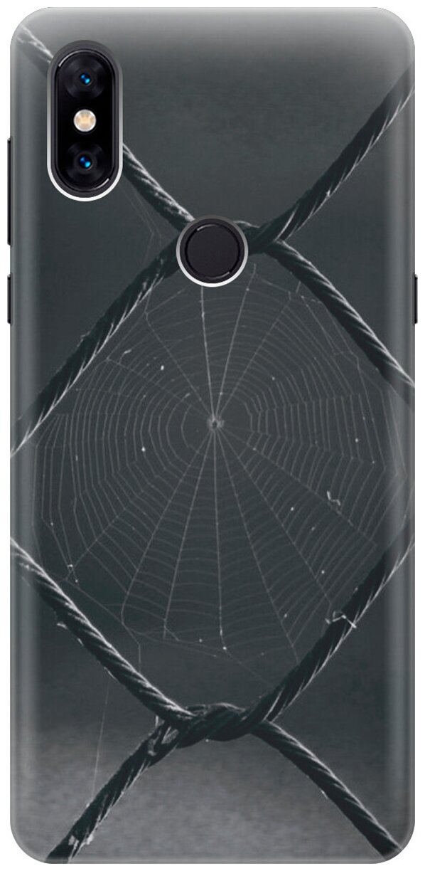 Силиконовый чехол Паучок на Xiaomi Mi Mix 3 / Сяоми Ми Микс 3