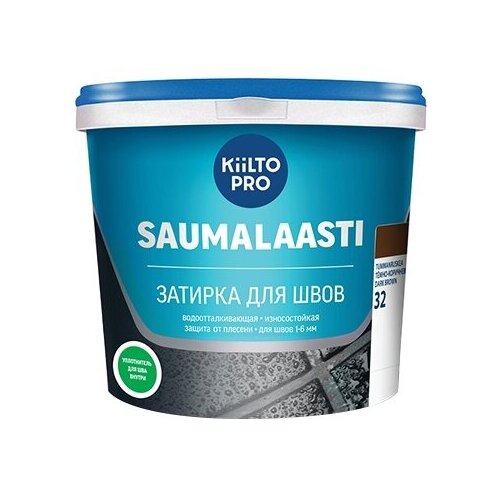 Затирка KIILTO Saumalaasti, 1 кг, темно-коричневый 32 затирка kiilto saumalaasti 1 кг 1 л темно серый 44