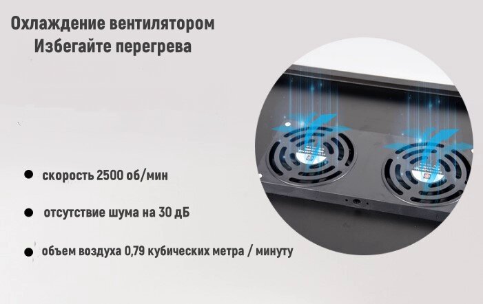 Стол подставка трансформер MyPads A152-405 регулируемый по высоте и наклону с мощным охлаждением и подставкой для мыши складной прочный легкий